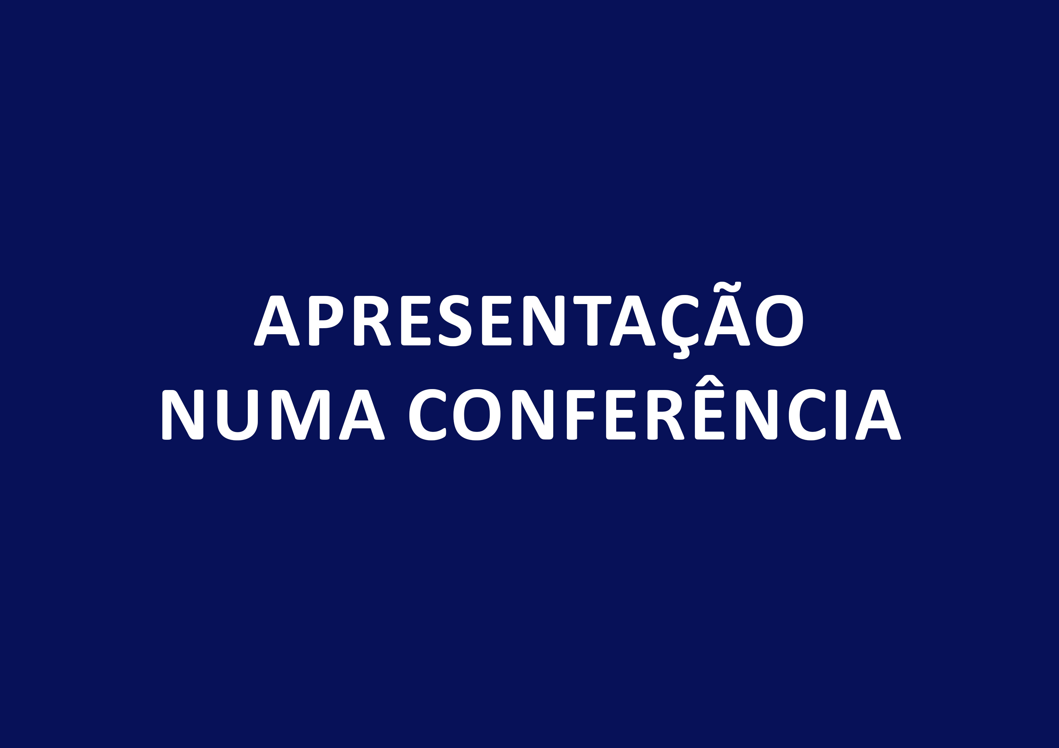 Apresentação numa Conferência (AC)